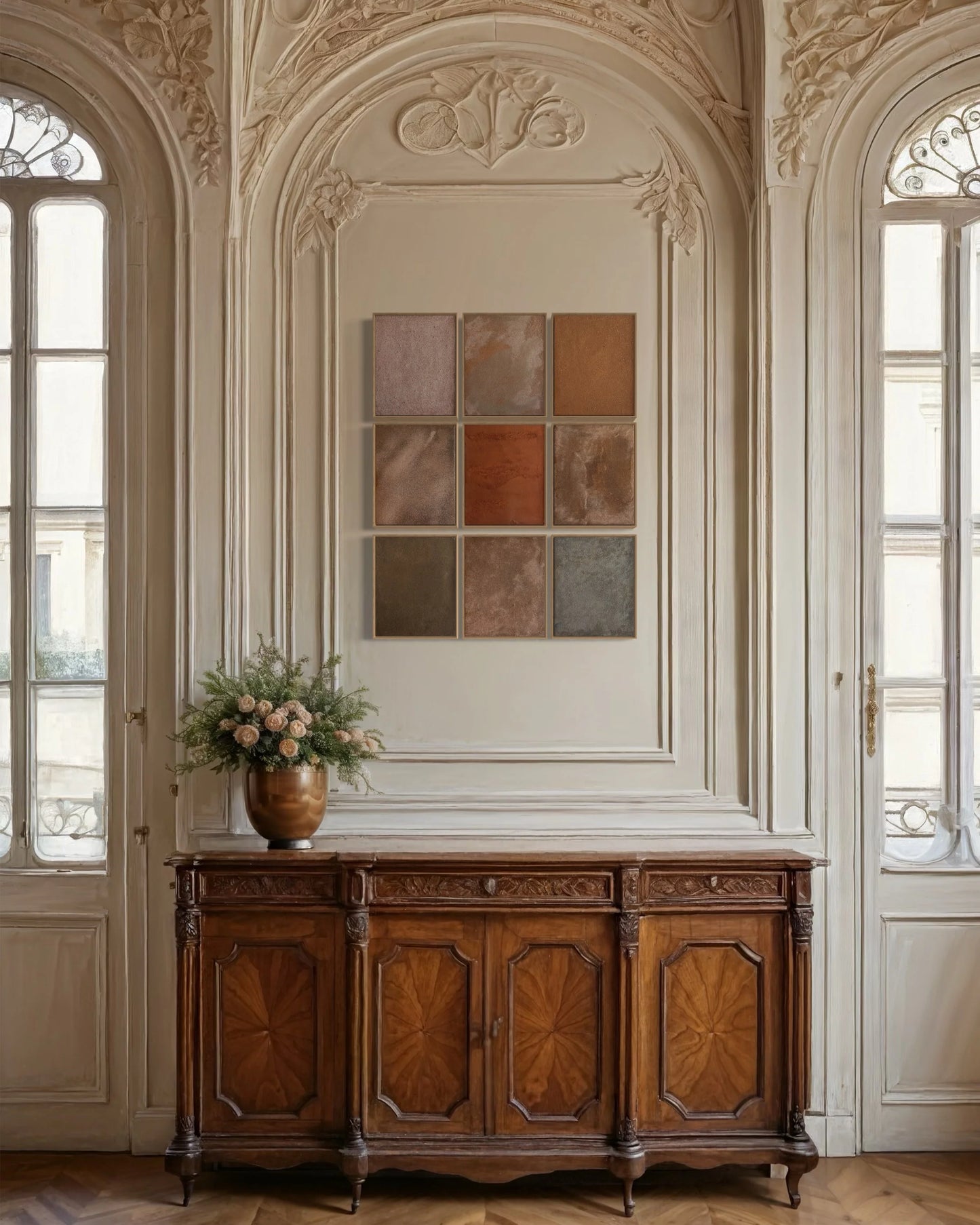 Earth Collection Mixed Triptych
