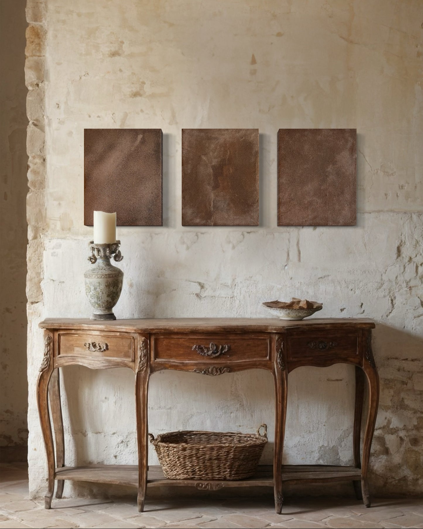 Earth Collection Mixed Triptych
